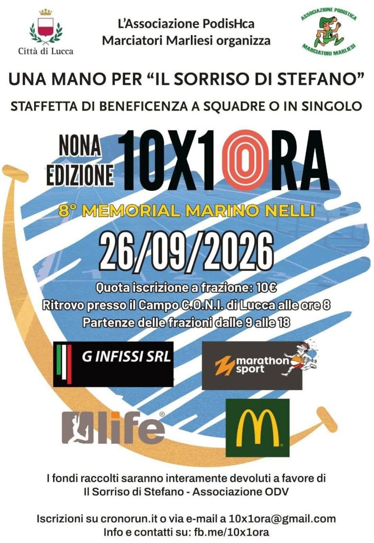 9° 10 x 1 Ora - Una mano per Il Sorriso di Stefano